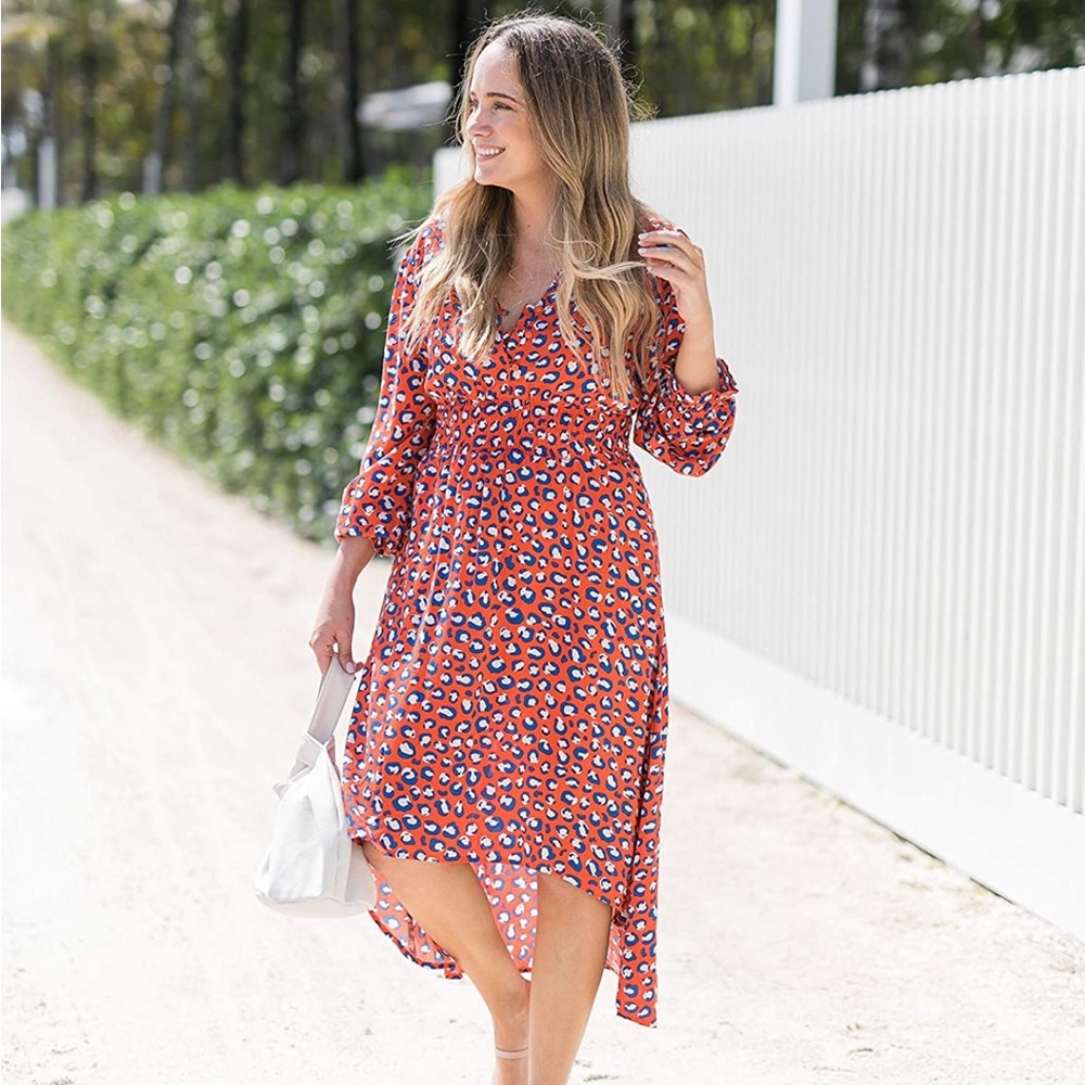 Grace Atwood Leopard Print Dress